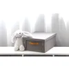 CAJA ORGANIZADOR C/ASA 26.5X31.5X14.5CM EXT TELA GRIS en Gris - Canastos, Uruguay | Decohogar, vista 4 de 4
