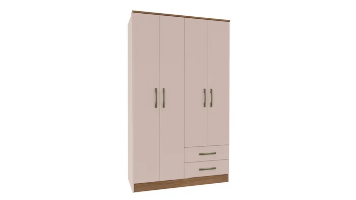CASTRO- ROPERO TOQUIO 4 PUERTAS BLUSH 4400A-M - Roperos y placares, Uruguay | Alfa Ventas, vista 2