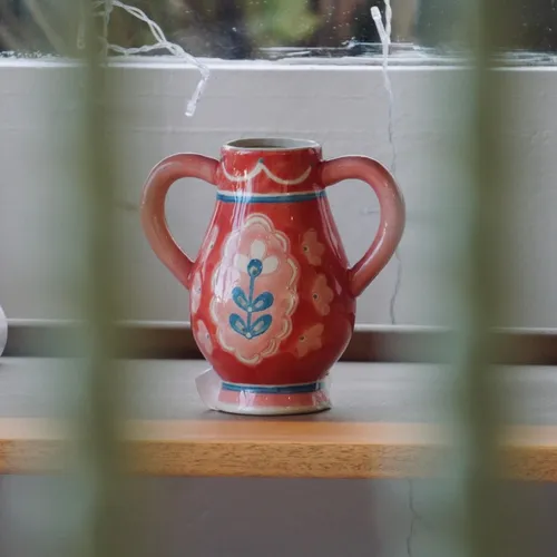 Jarrón Odina rojo - Decoración, Uruguay | Martinika Deco