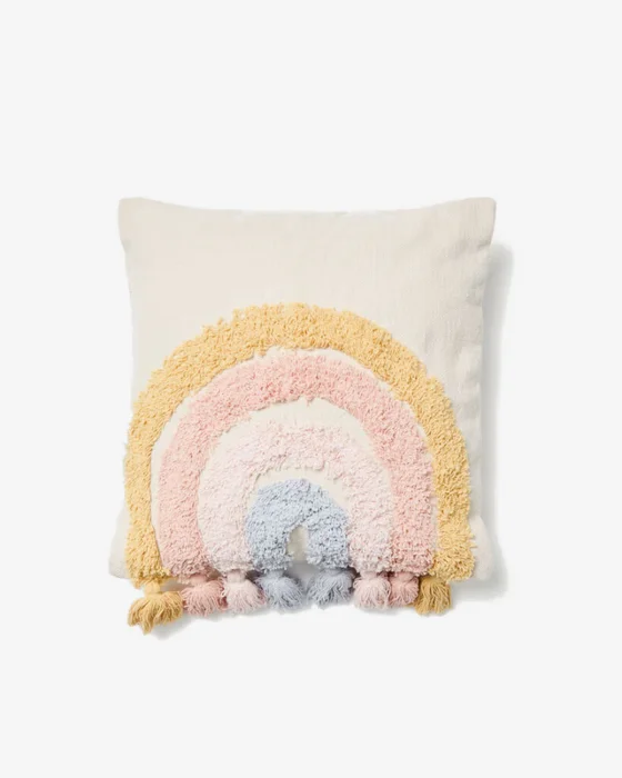 Almohadón Tadea algodón arcoíris multicolor 45 x 45 cm en Beige - Textiles, Uruguay | Kavehome