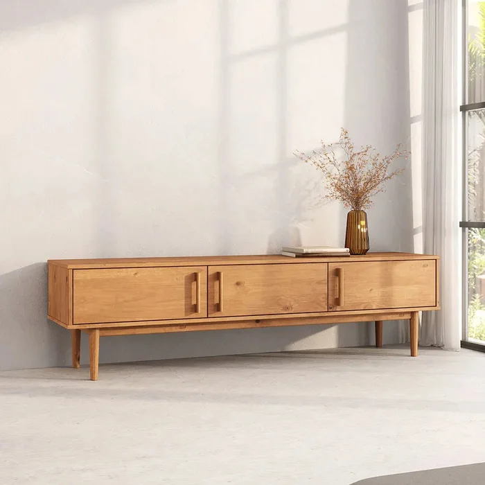 Rack TV 180CM Trega - Madera Maciza en Madera natural - Muebles para TV, Uruguay | Balton, vista 8