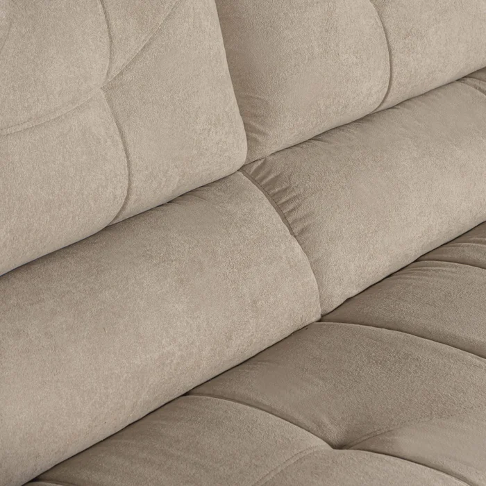 Sofa 3 Cuerpos Sillon Juego De Living Tapizado Tela en Marrón - Sillones y sofás, Uruguay | Soy Hogar, vista 4