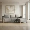Rinconera Gino - Tela Microfibra - Chaise derecho - TC1009 (Plata) en Gris - Sillones y sofás, Uruguay | NYR, vista 1 de 7