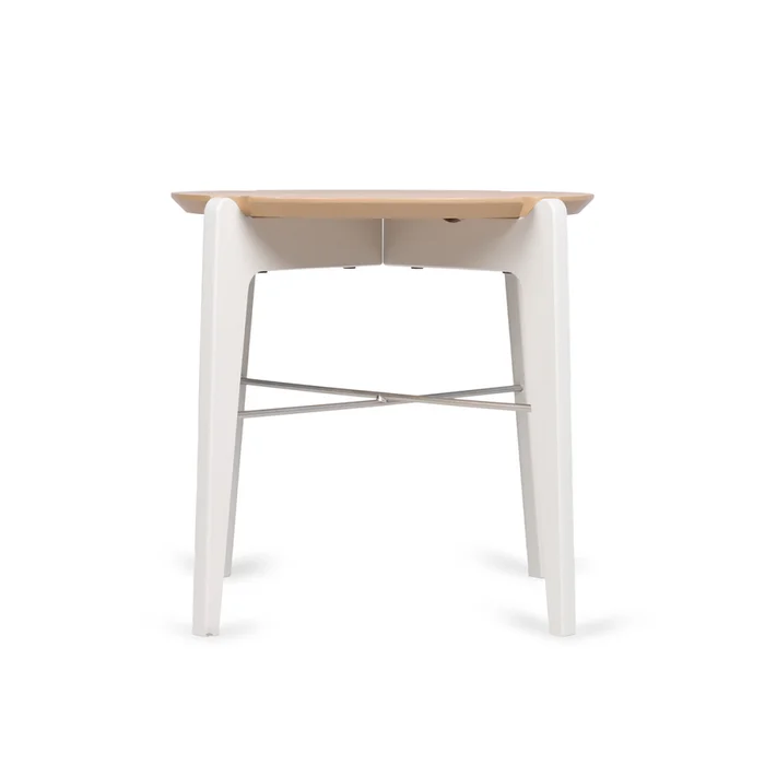 Mesa lateral Garden - 67 x 55 - Carvalho y Off White en Beige - Mesas de arrimo, Uruguay | NYR, vista 3