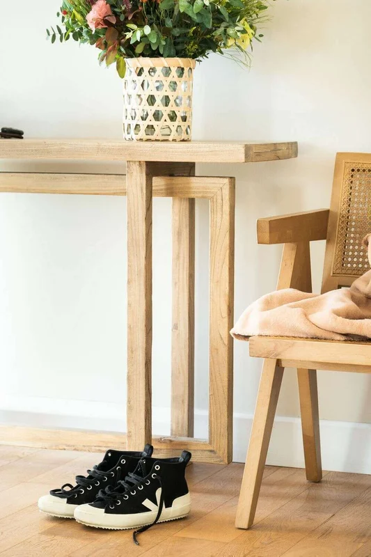 MESA DE ARRIMO / CONSOLA GEO - OLMO - 1.20 MTS en Madera natural - Bibliotecas, Uruguay | La Iberica, vista 20
