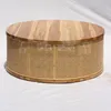 Mesa ratona en teca y esterilla cuadriculada en Madera natural - Mesas de living, Uruguay | Entrecasa, vista 1 de 2