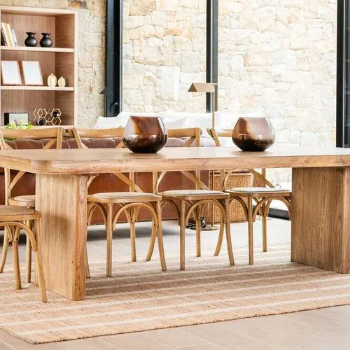MESA COMEDOR ATHENA - 2.50 X 1.00 MTS en Madera natural - Mesas de comedor, Uruguay | La Iberica