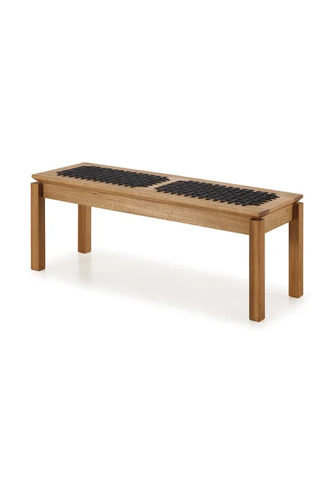 BANCO TRACO CUERDA NEGRA 140x37x43CM JATOBA - Muebles para el exterior, Uruguay | Vinibel, vista 3