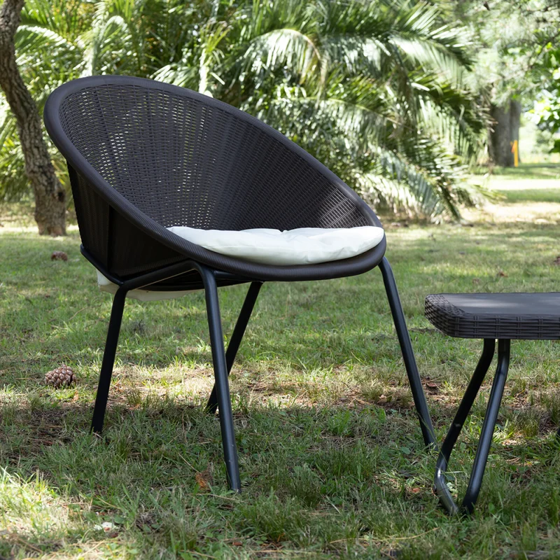 Juego de Jardín Milos - 2 butacas y mesa - Moka en Marrón - Muebles para el exterior, Uruguay | Nyr, vista 7
