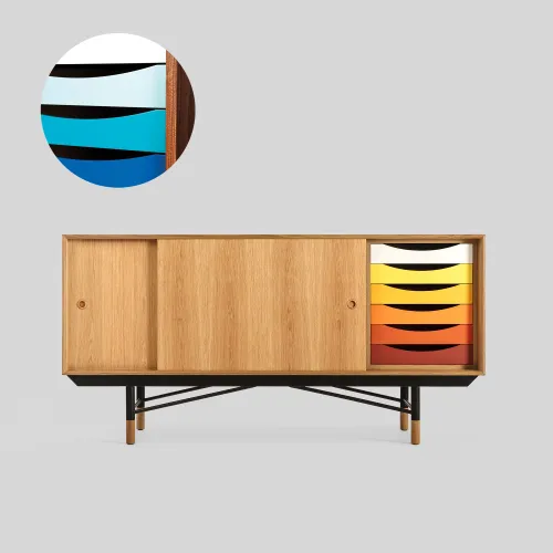Aparador Finn Juhl | White oak en Madera natural - Aparadores y recibidores, Uruguay | Mad for Modern