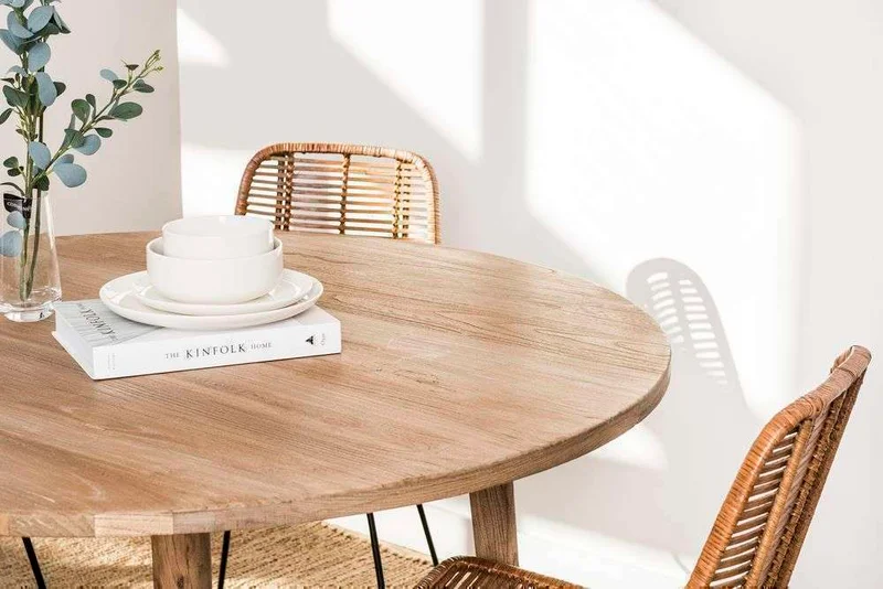 MESA COMEDOR NORDICA - OLMO NATURAL - 1.20 MTS en Madera natural - Mesas de comedor, Uruguay | La Iberica, vista 20