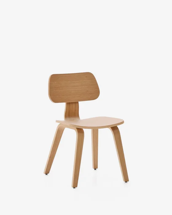 Silla Gena de chapa de roble en Madera natural - Sillas, Uruguay | Kavehome