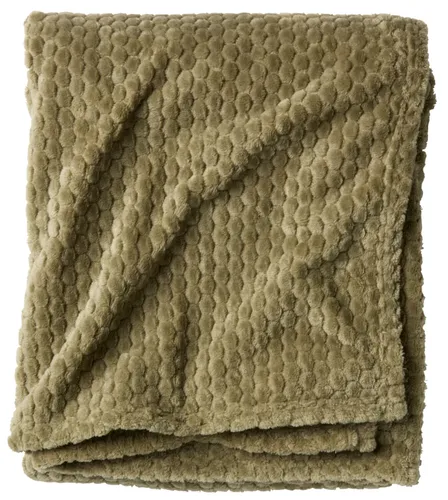 Manta throw ROSENVIAL 130x160 verde en Verde - Textiles, Uruguay | JYSK