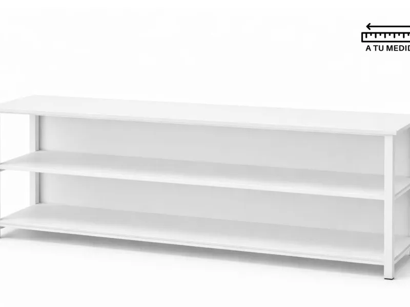 Rack WHITE 2.10m en Blanco - Muebles para TV, Uruguay | Finkel