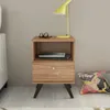 Mesa De Luz Linea Retro Living Dormitorio 1 Cajon Miel - Mesas de luz, Uruguay | Lais Muebles, vista 2 de 3