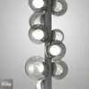 Lampara de pie Esferas vidrio ahumado 29W -160cm dimerizable, 3 colores de luz en Gris - Lámparas de pie, Uruguay | Iluminica, vista 5 de 6