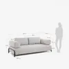 Sofá Compo 3 plazas beige grisáceo 232 cm en Beige - Sillones y sofás, Uruguay | Kavehome, vista 10 de 10