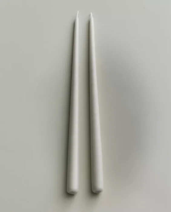 VELA DECORATIVA LARGA (PACK DE 2) en Blanco - Velas y Portavelas, Uruguay | Zara Home