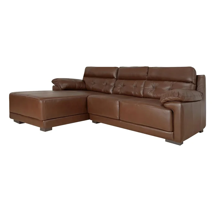 Sofá Albany - 3 cuerpos - Caramelo - Chaise Derecho en Marrón - Sillones y sofás, Uruguay | Rústico Hogar, vista 2
