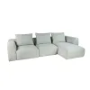 SOFA CORSO CHAISE LONGUE DERECHO 296X105X80CM TELA GRIS CLARO - Sillones y sofás, Uruguay | Vinibel, vista 2 de 2