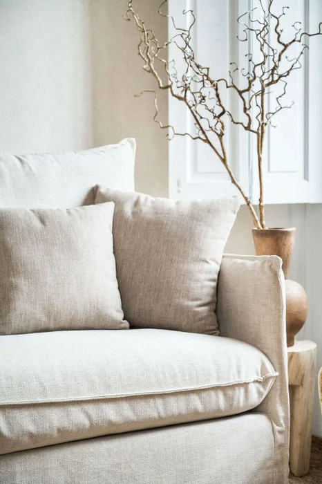 SILLON JOAQUINA - LINO BELGA ANTIMANCHAS en Beige - Sillones y sofás, Uruguay | La Iberica, vista 8