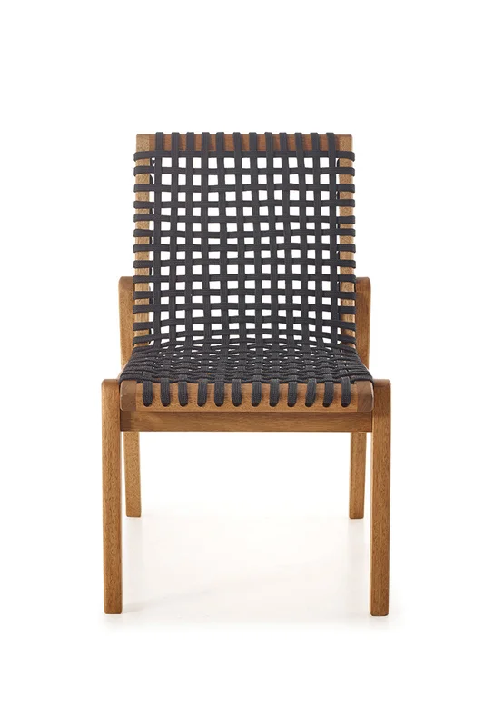 SILLA TRACO CUERDA NEGRA 56x62x85CM JATOBA en natural y - Muebles para el exterior, Uruguay | Vinibel, vista 4