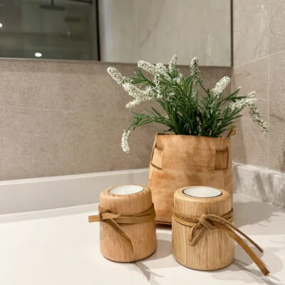 Candelabros de madera peque – Set x2 en Madera natural - Velas y Portavelas, Uruguay | Dreams On Time, vista 19