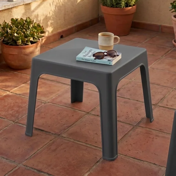 Set de Jardín Mesa + 2 sillas - Magna - Negro en Negro - Muebles para el exterior, Uruguay | Ecowood, vista 5