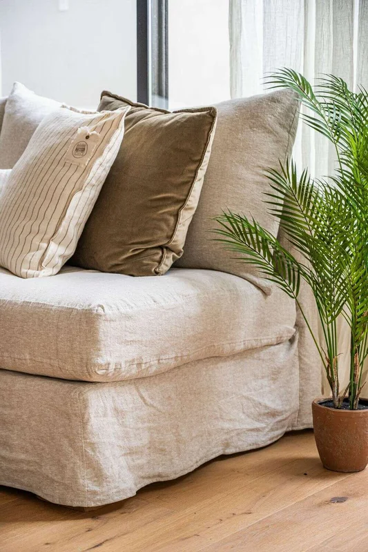 SILLON MANUELA 2.20 MTS - LINO CRUDO en Blanco - Sillones y sofás, Uruguay | La Iberica, vista 22