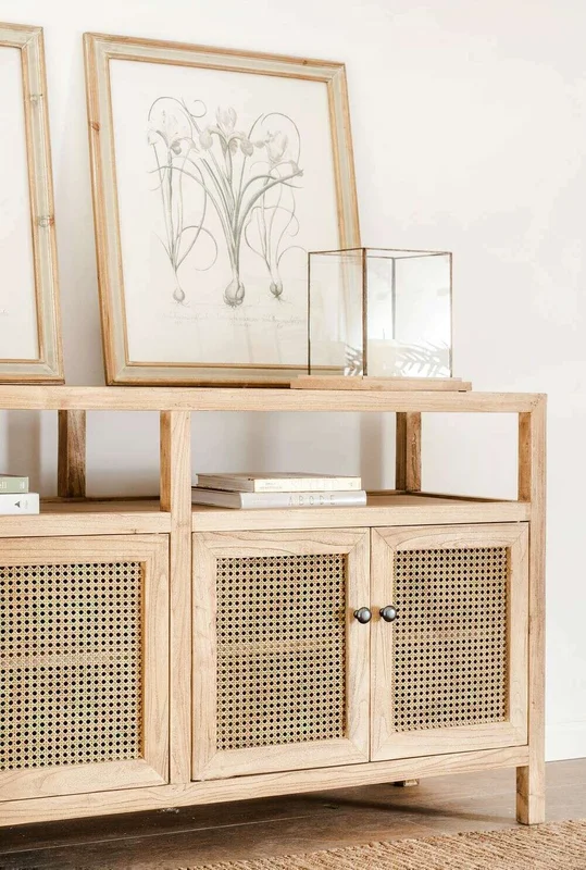 APARADOR HAMPTONS - OLMO Y ESTERILLA - 1.60 MTS en Madera natural - Bibliotecas, Uruguay | La Iberica, vista 6