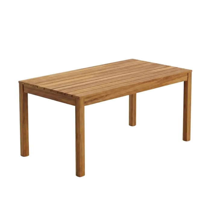 Mesa de Patio Madera de Teca - Caraíva 160 en Madera natural - Muebles para el exterior, Uruguay | Rústico Hogar