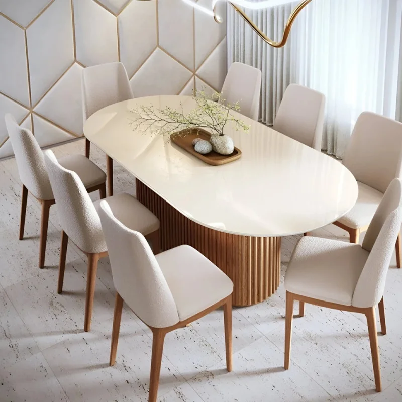 Mesa de Comedor Ovalo - Línea Nevada - Marrón en Marrón - Mesas de comedor, Uruguay | Ecowood, vista 7