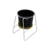 MACETA CERAMICA C/BASE D11x16CM NEGRO en Negro - Macetas, Uruguay | Koz, vista 1 de 4