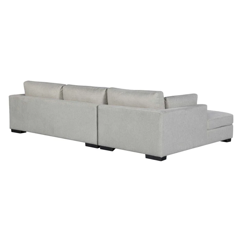Sofá C/chaise Más De 4 Cuerpos Tela Natural-beige Monaco Natural en Madera natural - Sillones y sofás, Uruguay | Divino, vista 5