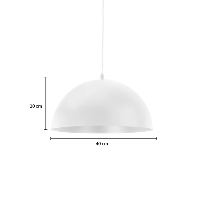 Luminaria Colgante Mushroom Blanca ø 40 cm en Blanco - Lámparas colgantes, Uruguay | Serlux, vista 7