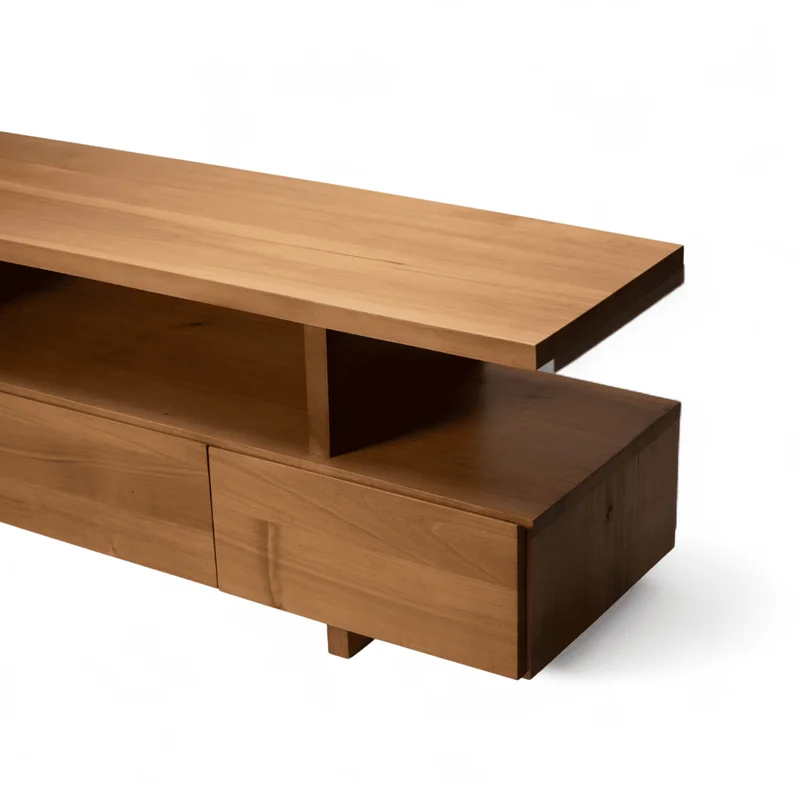 Rack Tres Cajones en Madera natural - Muebles para TV, Uruguay | Diseno Montevideo, vista 4