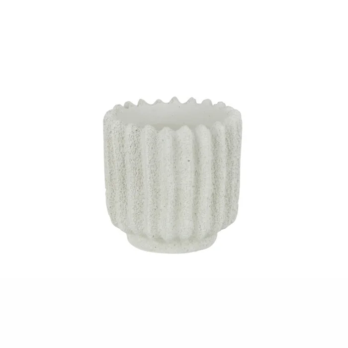 Maceta Small Cemento Blanco Finni en Blanco - Jarrones, Uruguay | Divino