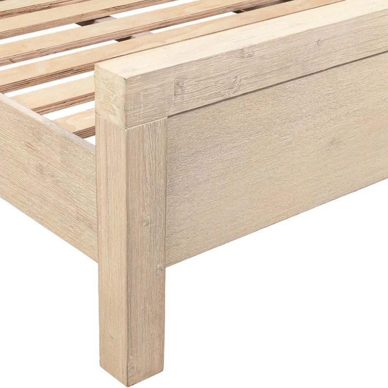 Cama 1 1/2 Plaza Madera-acacia Natural-beige Prince en Blanco - Dormitorio, Uruguay | Divino, vista 4