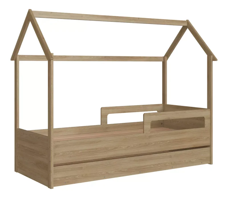 Cama Siena – con Marinera – Marron en Madera natural - Dormitorio, Uruguay | RM Muebles y Deco, vista 4