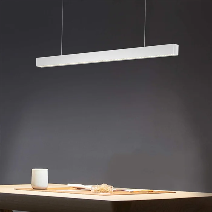Luminaria Lineal LED 36W Luz Cálida 120cm en Gris - Lámparas colgantes, Uruguay | Serlux, vista 4