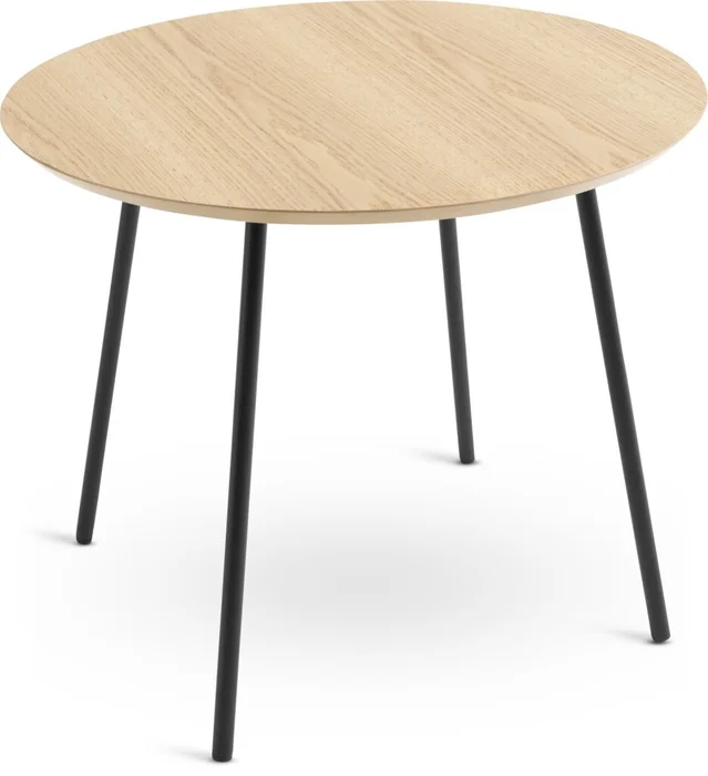 Mesa auxiliar NYBO Ø55 color roble/negro en Madera natural - Mesas de arrimo, Uruguay | JYSK
