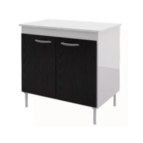 Bajo Mesada Mueble Cocina 2 Puertas Blanco/negro Czb63 en Blanco - Respaldos de cama, Uruguay | Soy Hogar