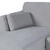 Rinconera Capri - Tela Microfibra - Chaise izquierdo - Kruger 06-155 (Ceniza) en Gris - Sillones y sofás, Uruguay | NYR, vista 4 de 4