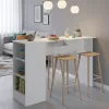 Desayunador Multiuso Mueble De Cocina Estantes Mesada en Blanco - Sillones y sofás, Uruguay | Soy Hogar, vista 3 de 6