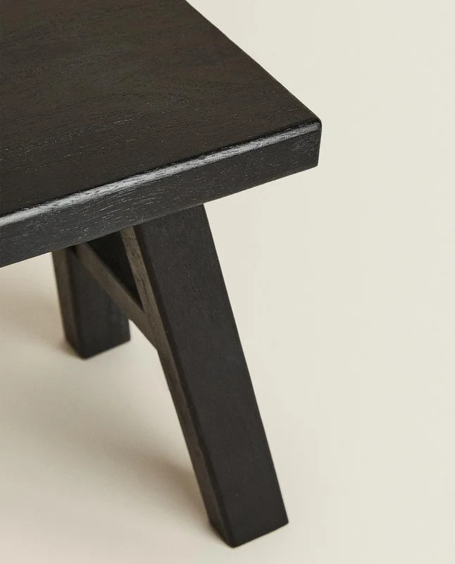 TABURETE PEQUEÑO MADERA en Negro - Sillas, Uruguay | Zara Home, vista 5
