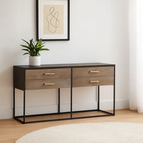 CONSOLA GROOVE Marrón en Multicolor - Mesas de comedor, Uruguay | Viasono