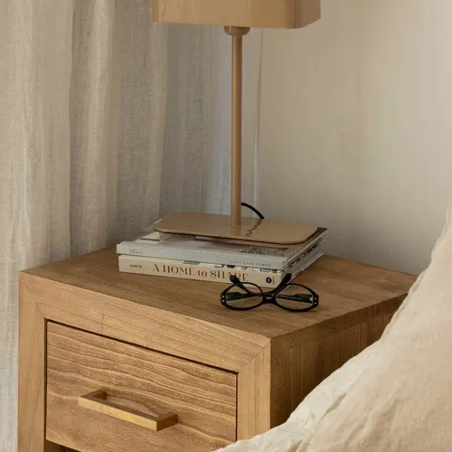 MESA DE LUZ WEST - ALAMO en Madera natural - Mesas de luz, Uruguay | La Iberica