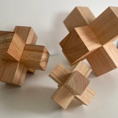Figura geométrica en madera maciza - 3 cm (9cm) - Decoración, Uruguay | Dreams On Time, vista 8