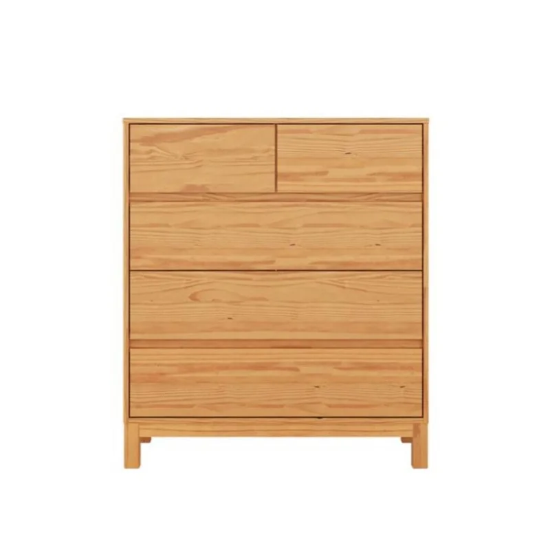 Cómoda 5 Cajones - Madera Maciza - Square en Madera natural - Cómodas, Uruguay | Rústico Hogar, vista 3