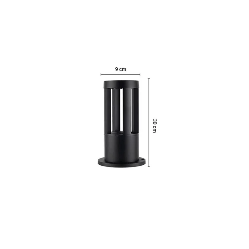 Luminaria Bolardo Exterior Lynn 5W 30 cm en Negro - Lámparas de pie, Uruguay | Serlux, vista 5